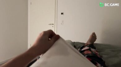 Stepmom shares bed with stepson while cowgirl riding his cock till he can't cum