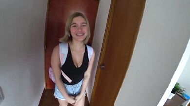 Neighbor breaks in tight wet ass for first time anal pound