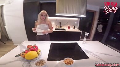 Cleaning turns nasty Polish maid gets throat fucked and squirting on camera