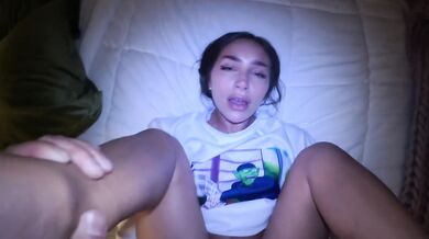 Sisi Rose gagging on her own asshole while Teddy Tarantino fucks her raw anal