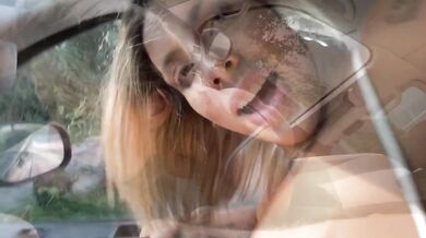 Uber Driver creampied me in his van until I screamed his name