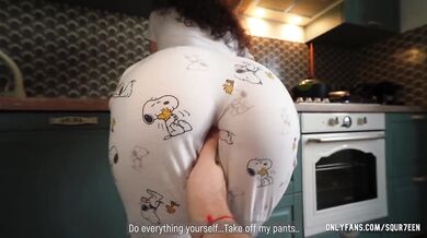 Stepmom Cooking Dinner Couldn't Resist Me raw POV milf gets fucked in kitchen