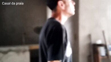 Bricklayer's big cock ruined by busty redhead on site