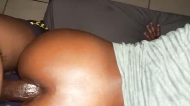 Ebony Petite Teen Gets Her Ass To Pussy Destroyed By A Big Black Dick
