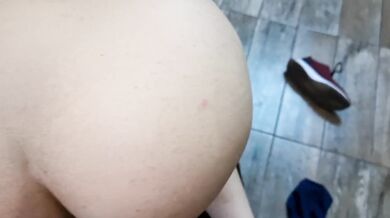 My girlfriend's best friend takes her pussy missionary style then creampies it raw