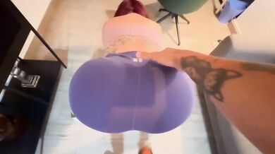 Stepmom popped my big cock while doggystyle POV