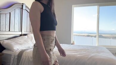 Her pussy wrecked by brutal cock riding rough deep hard sex