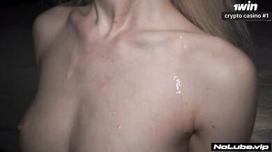 Blonde Babe Stuffed Like a Turkey Raw and Rough Hardcore Fuck