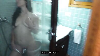 Step siblings fake adult video backfires when caught showering alone