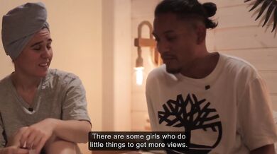 Step siblings fake adult video backfires when caught showering alone