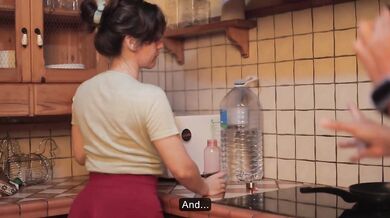 Step siblings fake adult video backfires when caught showering alone