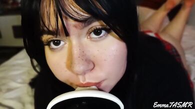 Student girl gets you busting on demand Sucking Jerking Licking POV