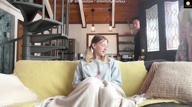 Blonde goddess teases titus low while waiting for her asian man