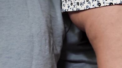 Stranger grinds his cock on train crushes panties wets them dripping