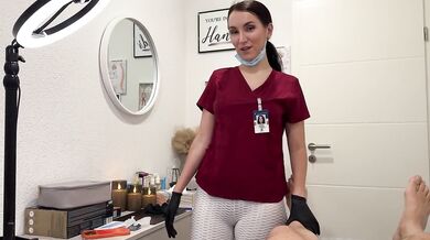 Laser on balls deepthroat nurse gloved cum in mouth Russian milf