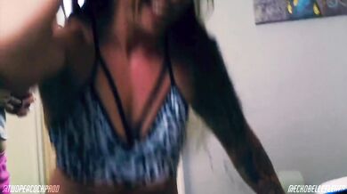 Muscle Mommy Thick Inked Femdom FFM Destroyed Pussy Eating Facesitting