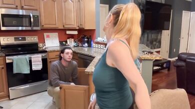 Milf Danni Jones gets her pussy and house fixed by her son's friend rough cowgirl missionary