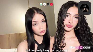 Three cumshots deep while teens deepthroat my dick in wild threesome