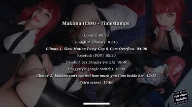 Makima chainsaw dick corrected rough deepthroat femsub raw cosplay