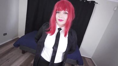 Makima chainsaw dick corrected rough deepthroat femsub raw cosplay
