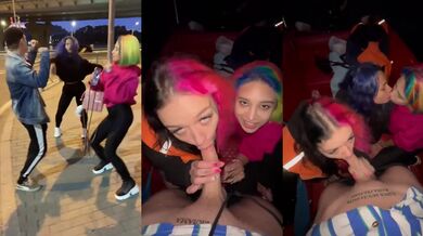 Girls shocked guy and sucked him off on boat deepthroat cumshot