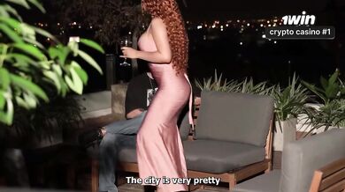 Busty Colombian babe shares hotel room with stranger and rides his thick cock raw