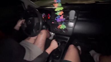 Fucking on the street before soccer with a big creampie
