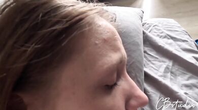Stepdad shocked when he caught me riding his dick in reverse cowgirl