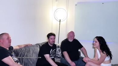 Vanessa Cliff Destroys with double penetration cum gush gangbang