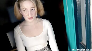 18 Year Old Smashes Neighbors Car She Repays Him With Her Body Multiple Creampies
