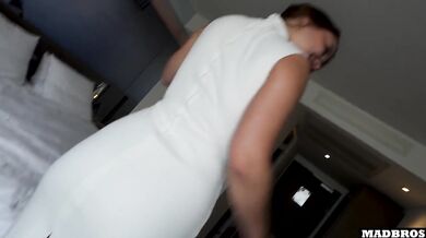 French neighbor's big ass wrecked me until her face got drenched in thick cum