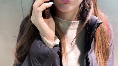 Italian school trip public toilet quickie with big dick creampie