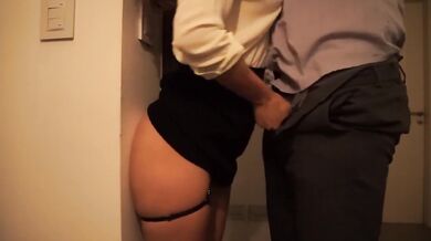 After office ride she grips my cock and moans deep pink pussy