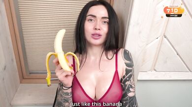 Tattooed brunette with a tight pink pussy gets destroyed in doggystyle