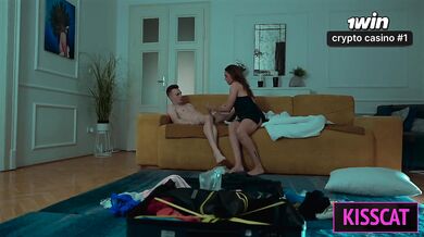 Aunty catherine rides her stepson raw sneaky creampie in shared bed