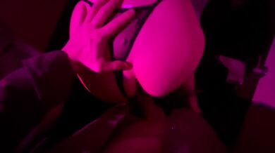 Stppie creampie after grad school toilet fuck ruined her big tits
