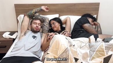 My careless boyfriend left me alone with his best friend now we're fucking in the bedroom
