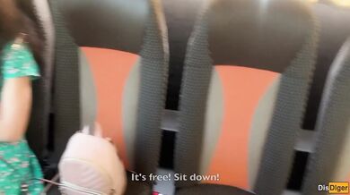 Crazy Man Flashes His Cock On Bus Girl Helps Him Cum Right There