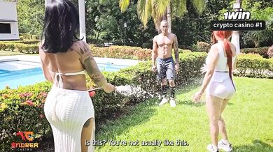 Gardener's Big Dick Surprise Threesome with Boss and Mariana Martix
