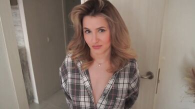 My Roommate craved rough sex POV blonde student twerks then chokes on thick cock