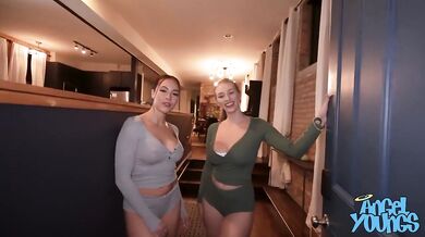 Busty Pornstars Destroyed By Rough Threesome with Pizza Delivery Guy
