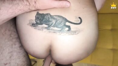Russian MILF Vika fucks boy in restaurant gets big ass creampie anal