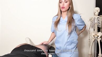 Amateur milf gets anal creampie squirted deep by young patient
