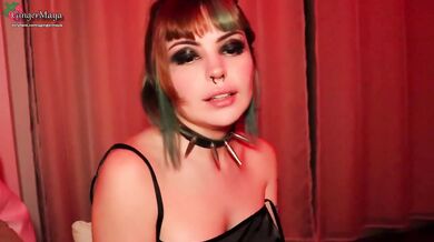 Goth Girl Crushes My Throat Hardcore Blowjob POV