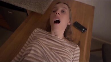 Nude blonde model couldn’t resist huge tits fucked raw deep throat blowjob