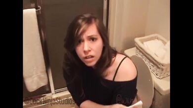 Step Sister’s Winky Pussy destroyed by step bro’s thick cock