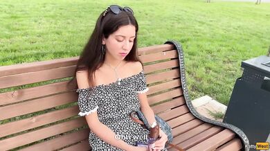 Cutie Street Pickup Hardcore DP Gangbang Creampie 3 Guys Devours Her