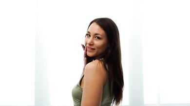 Busty Russian pounded till date ended early cum on stomach