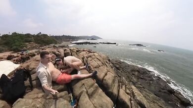Asian girl’s fat ass destroyed in public cumshot vacation fantasy