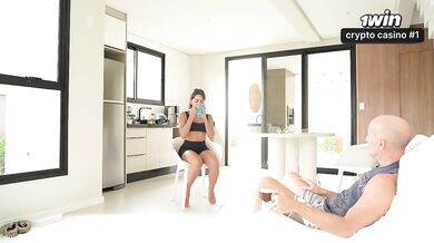 Trainer takes control Role Play fantasy with his eager client